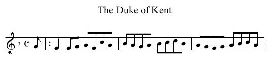 Duke of Kent, The - staff notation