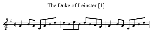 Duke of Leinster [1], The - staff notation