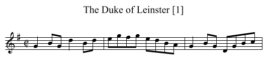 Duke of Leinster [1], The - staff notation