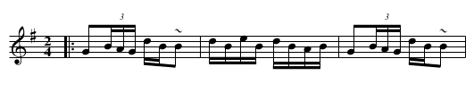 Duke of Leinster - staff notation