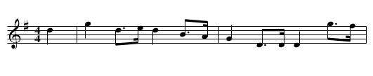 Duke of Leinster's March - staff notation