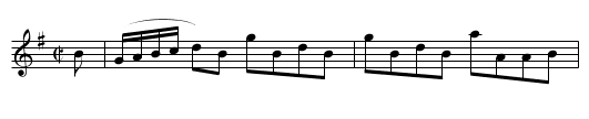 Duke of Perth's Reel - staff notation