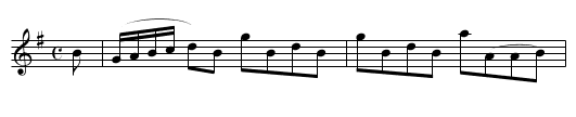 Duke of Perth's Reel - staff notation