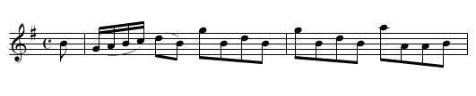 Duke of Perth's Reel - staff notation