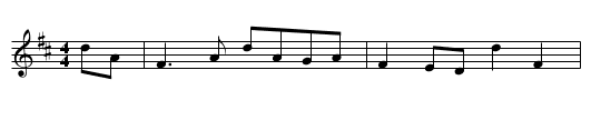 Duke of Queensburys Scotch Measure, The  - staff notation