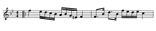 Duke of Richmond, The  - staff notation