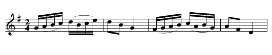 Duke of York's Favourite. - staff notation