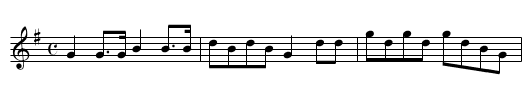 Duke of York's March - staff notation