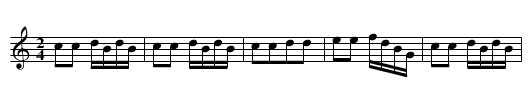 Duke of York's QuickStep - staff notation