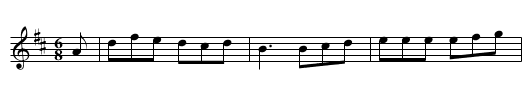 Duke Row's Gallope. JHa.16 - staff notation