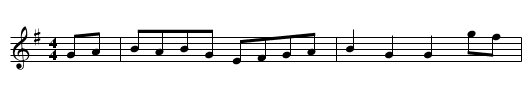 Duke's Retreat HP - staff notation