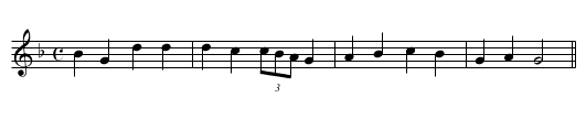 Dum Pater Familias - staff notation