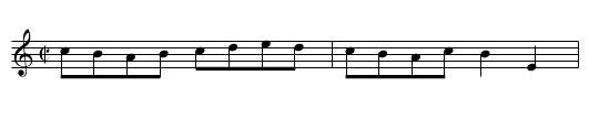 Dumb Man of Manchester Reel - staff notation