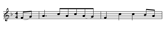Dumbarton's Drums - staff notation
