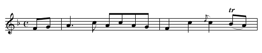 Dumbarton's Drums - staff notation