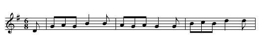 Dumble Dum Deary - staff notation