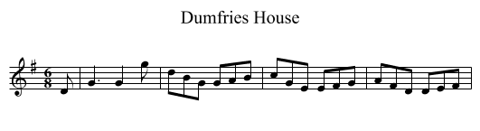 Dumfries House - staff notation