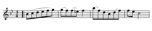 DUNBAR'S WALTZ - staff notation