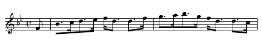 Dunblane - staff notation