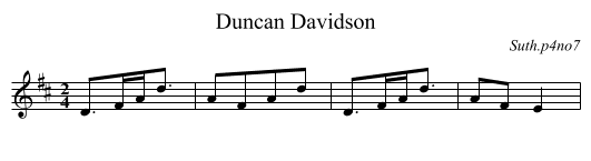 Duncan Davidson - staff notation