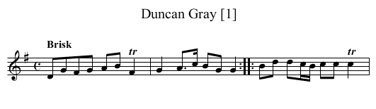 Duncan Gray [1] - staff notation