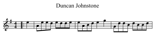 Duncan Johnstone - staff notation