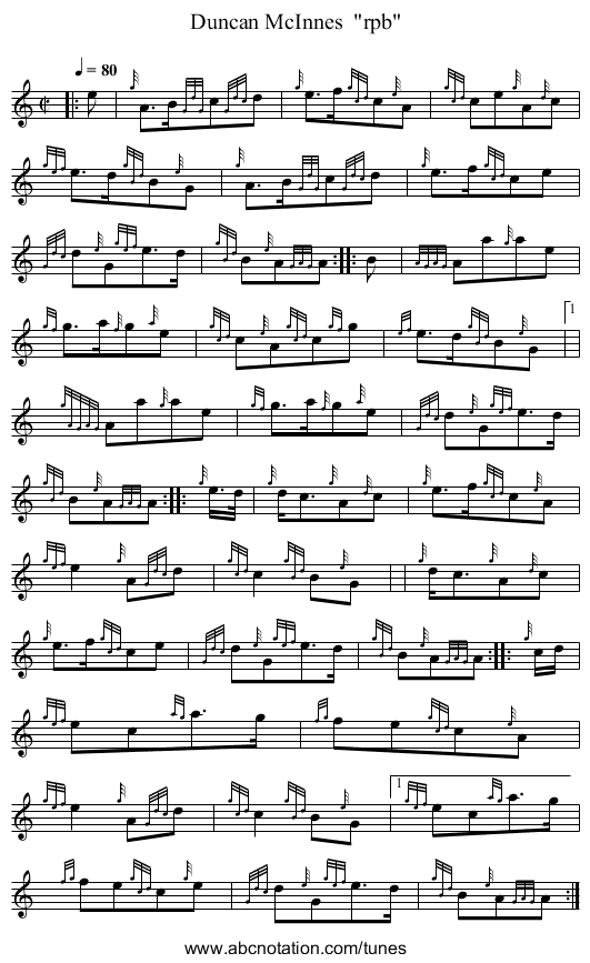 Duncan McInnes  rpb - staff notation