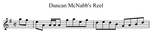 Duncan McNabb's Reel - staff notation