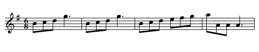 Duncan's Dance - staff notation