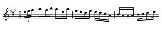 Duncan's Reel [1] - staff notation