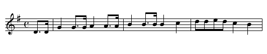 Dundee Volunteers March - staff notation