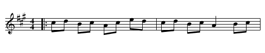 Dunderave - staff notation