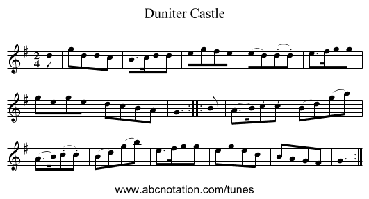 Duniter Castle - staff notation