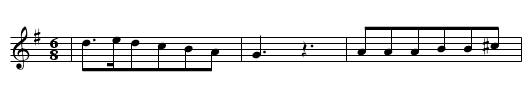 DUNKEL UMHUELLET DIE FLUR - staff notation