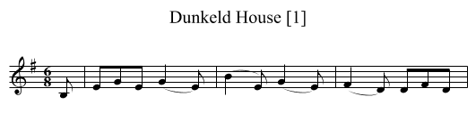Dunkeld House [1] - staff notation