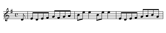 Dunmore Lasses - staff notation