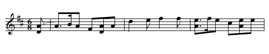 Dunn's Favorite - staff notation