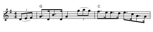 Dunphy's Hornpipe - staff notation