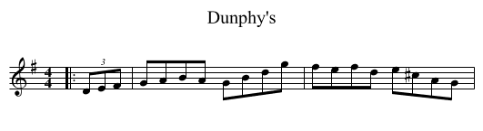 Dunphy's - staff notation