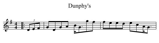 Dunphy's - staff notation