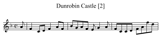 Dunrobin Castle [2] - staff notation