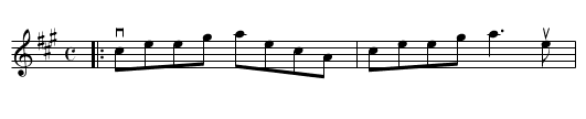 DUNSE DINGS A' - staff notation