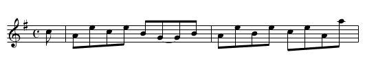 Dunsky, a Reel - staff notation