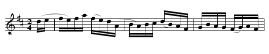 Durang's Hornpipe - staff notation