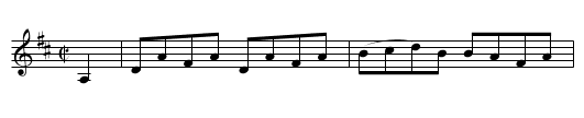 DURANG'S HORNPIPE - staff notation