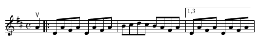 DURANG'S HORNPIPE - staff notation