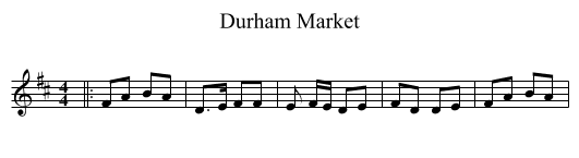 Durham Market - staff notation