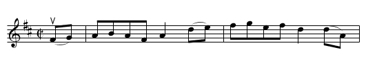 DURHAM RANGERS' HORNPIPE - staff notation