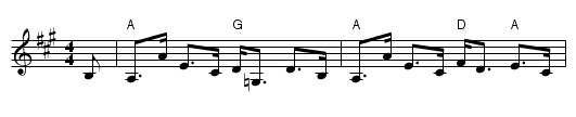 Dusky Meadow - staff notation
