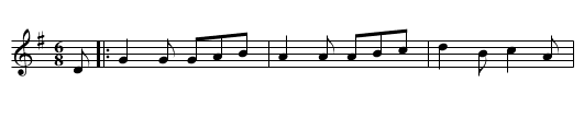 Dusty Bob [1] - staff notation